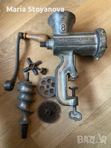 Чугунена месомелачка Moravia 8 от 30-те години, снимка 2 - Антикварни и старинни предмети - 48967190
