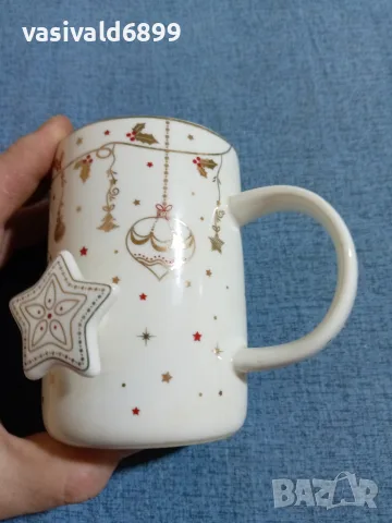 Коледна порцеланова чаша за кафе и чай , снимка 3 - Чаши - 55728607
