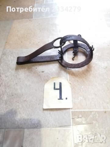 Стари антични капани тип вълчи, ръчно изковани. , снимка 10 - Антикварни и старинни предмети - 52976975