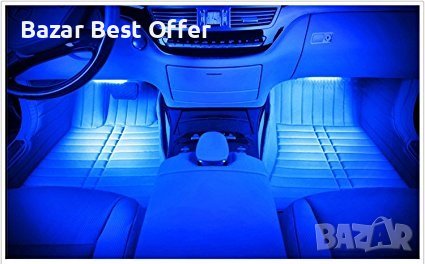  Интериорно LED RGB осветление за автомобил с дистанционно, снимка 5 - Аксесоари и консумативи - 36908893