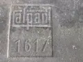 Ретро, бронзова,масивна дръжка за врата ALPAN 1617, снимка 3