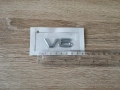 Volkswagen V6 сребриста емблема нов стил, снимка 2