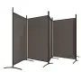 vidaXL Параван за стая, 6 панела, антрацит, 433x180 cм, тексти5, снимка 4