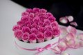 Луксозна кутия – сърце за рози или подаръци-празна