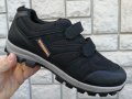 Мъжки маратонки с лепенки велкро в черно, мод.04- CAIDAI, снимка 1 - Спортни обувки - 40143529