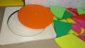 Фракционен диск. Fraction disc Дървена игра геометрия за деления и обучение, снимка 7