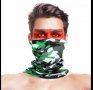 Бандана маска зелен камуфлаж / други