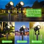 AIMHEIM Комплект от 12 градински прожектора спот LED топло бяло 3 W градинско осветление декорация, снимка 10
