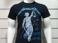 Нова мъжка тениска с дигитален печат на музикалната група METALLICA and justice for all с гръб, снимка 7