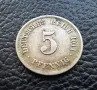 Стара монета 5 пфенига 1911 г.буква  F - Германия- топ цена !, снимка 11
