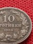 МОНЕТА 10 стотинки 1906г. КНЯЖЕСТВО БЪЛГАРИЯ СТАРА РЯДКА НАД СТОГОДИШНА ЗА КОЛЕКЦИЯ 36204, снимка 3