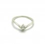 Сребърен пръстен с камък 3мм циркон печат 9️⃣2️⃣5️⃣, снимка 1 - Пръстени - 35342668