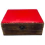 Голяма дървена кутия с керамична глазура – 20 × 15 × 7,5 см, снимка 3