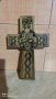 Стар ръчно изработен дървен голям ирландски кръст, снимка 1