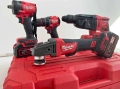 🔥 Milwaukee M18 комплект – 4 машини + 3 батерии + зарядно (нов), снимка 1