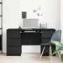 vidaXL Бюро Черния дъб Инженерна дървесина 140 x 50 x 76 см, снимка 4