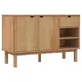 vidaXL Сайдборд OTTA, 114x43x73,5 см, борово дърво масив, снимка 1