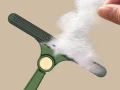Четка за почистване на котешки и кучешки косми от дрехи и килими двустранна, снимка 2