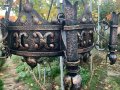 Голям старинен полилей кандилабър от нач. на 20-ти век от ковано желязо!, снимка 1 - Антикварни и старинни предмети - 38535103