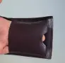 Мъжки портфейл от естествена кожа-тъмно лилаво, снимка 3