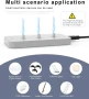 USB-C зарядна станция за устройства с USB-C, зарежда до 3 устройства, бяла, снимка 4