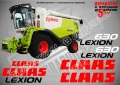 CLAAS Lexion 550 стикери надписи, снимка 6