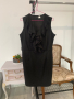 Елегантна черна рокля в размер XL, снимка 1 - Рокли - 44518647
