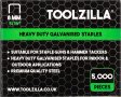 Нов комплект метални скоби за пистолет телбод Toolzilla 5000 броя 8 мм, снимка 4
