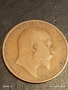 Монета 1 пени 1906г. Великобритания Крал Едуард седми за КОЛЕКЦИЯ 53118, снимка 5