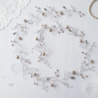 Сватбен аксесоар за коса с перли и кристали