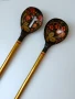 Руски антикварни дървени лъжици прибори , снимка 1