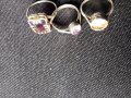 Продавам сребърни пръстени с камъни СССР, снимка 1 - Пръстени - 29886901