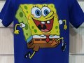 Нова детска синя тениска с дигитален печат Спондж боб, SpongeBob, снимка 6