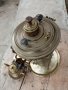 Античен руски императорски САМОВАР от месинг с поднос,чайник и купа, снимка 4