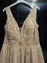нова официална, бална, златна рокля, снимка 4