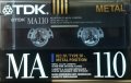 Рядка аудио касета в перфектно състояние  TDK MA 110 - METAL