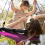 Relaxdays кръгла висяща люлка за деца тип гнездо диск Ø: 120 см, за до 100 кг, снимка 5