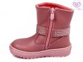 №22Детски ботушки за момиче WEESTEP розови с панделка, снимка 2