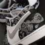 Nike Air Jordan 1 Low Bandana Grafitti Black White Grey Обувки Маратонки Кецове Номер 39 Размер Нови, снимка 4