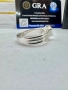 Сребърен пръстен с мойсанит (Диамант) 3 карата, снимка 10