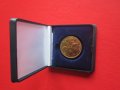 Позлатен медальон монета 1937 в кутия , снимка 7