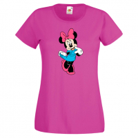 Дамска тениска Minnie Mouse 9 Подарък,Изненада,Рожден ден,, снимка 7 - Тениски - 36530839