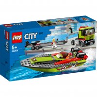 LEGO® City Great Vehicles - Транспортьор на състезателни лодки 60254, снимка 1 - Конструктори - 31761544