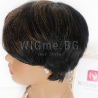 Kъса черна с бретон перука Ясмин, снимка 4 - Аксесоари за коса - 30107671