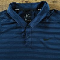 NIKE Men's Dry Stripe Golf Polo - страхотна мъжка тениска КАТО НОВА ХЛ, снимка 9 - Тениски - 40405336