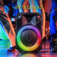 Промо! Безжична 8 инчова Караоке Тонколона с Блутут и Дистанционно RGB, снимка 5 - Тонколони - 42902994