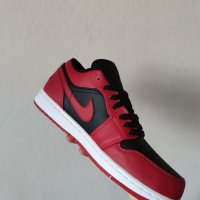 Nike Air Jordan 1 Low Bred Red Black Нови Оригинални Обувки Маратонки Размер 42 Номер 26.5см, снимка 9 - Маратонки - 40513448