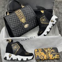 Дамска чанта портфейл и кецове Versace код 146, снимка 1 - Дамски ежедневни обувки - 34543212