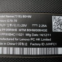 Lenovo – G70-70/80HW, снимка 6 - Части за лаптопи - 31636933