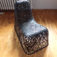 Продавам "Random Chair" от карбонови нишки на Goods, снимка 3 - Столове - 40810792